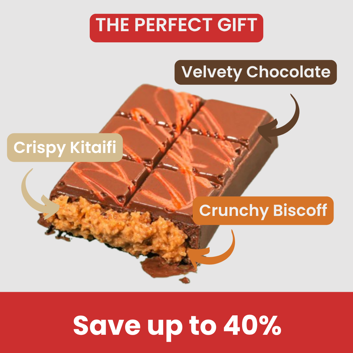 SUMMER SALE - DUBAI BISCOFF CHOCOLATE BAR