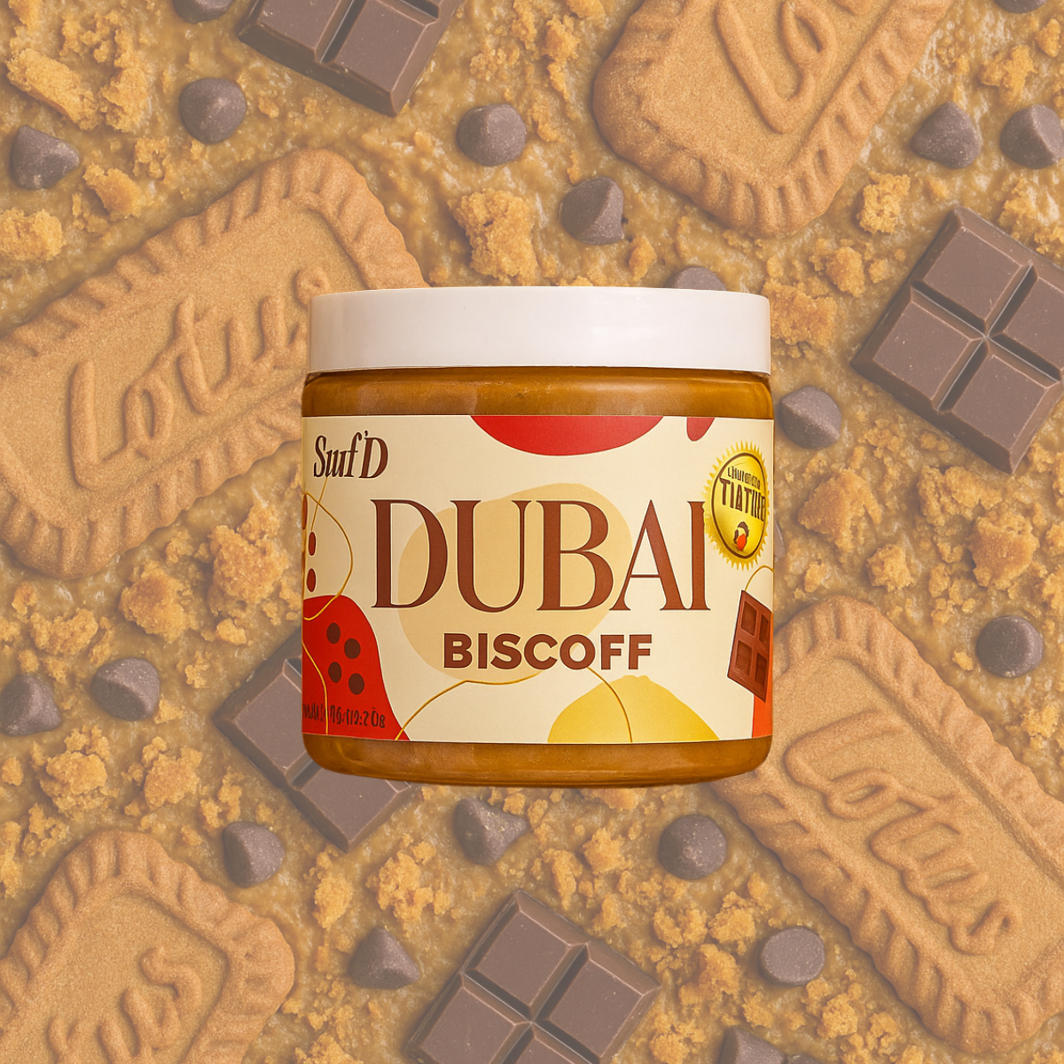 SUMMER SALE - DUBAI BISCOFF CHOCOLATE JAR