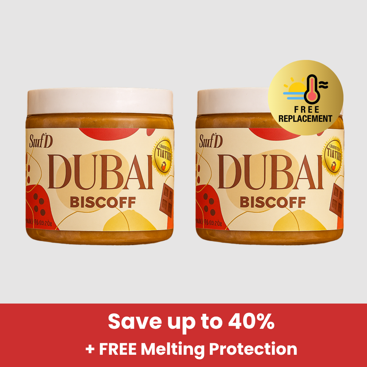 SUMMER SALE - DUBAI BISCOFF CHOCOLATE JAR
