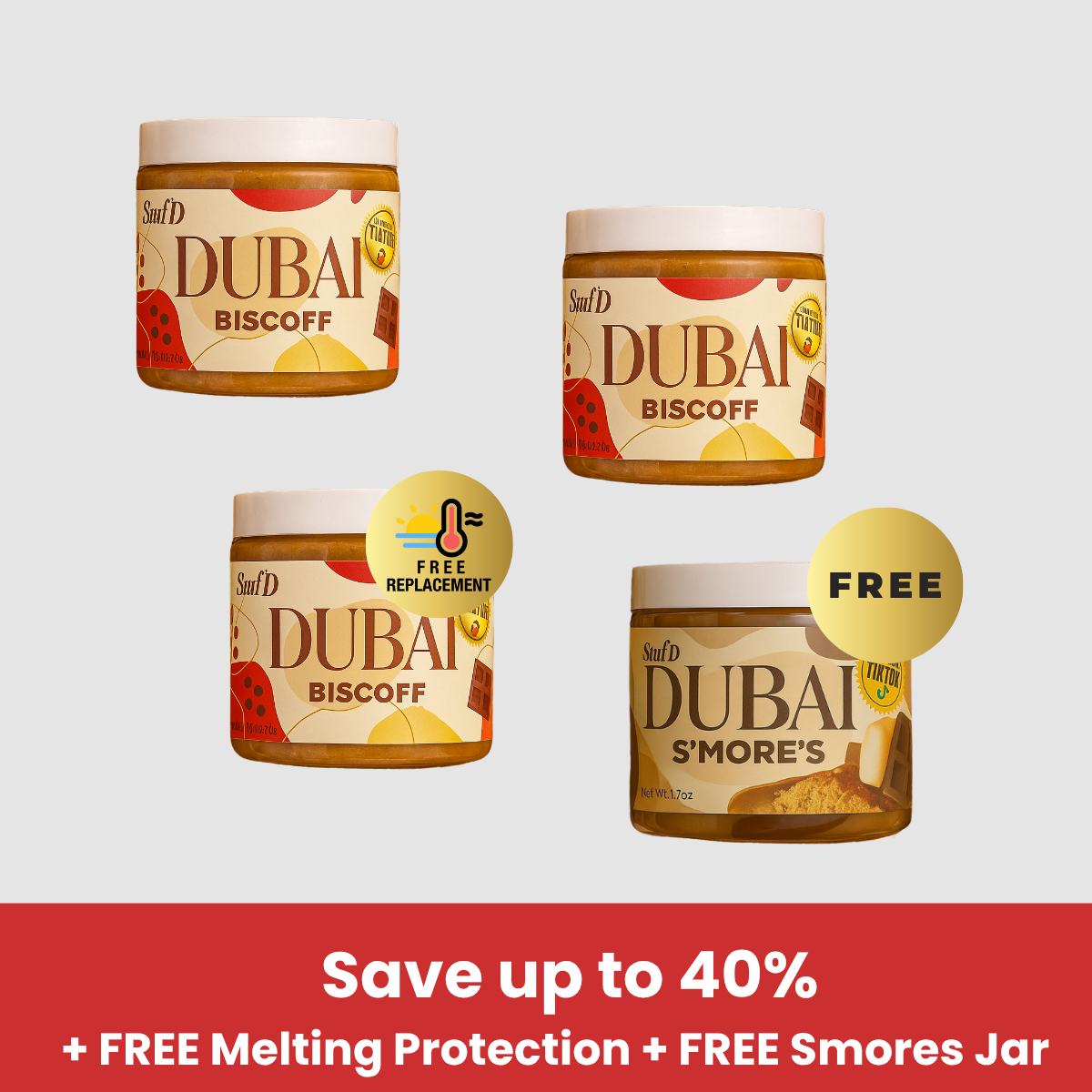 SUMMER SALE - DUBAI BISCOFF CHOCOLATE JAR