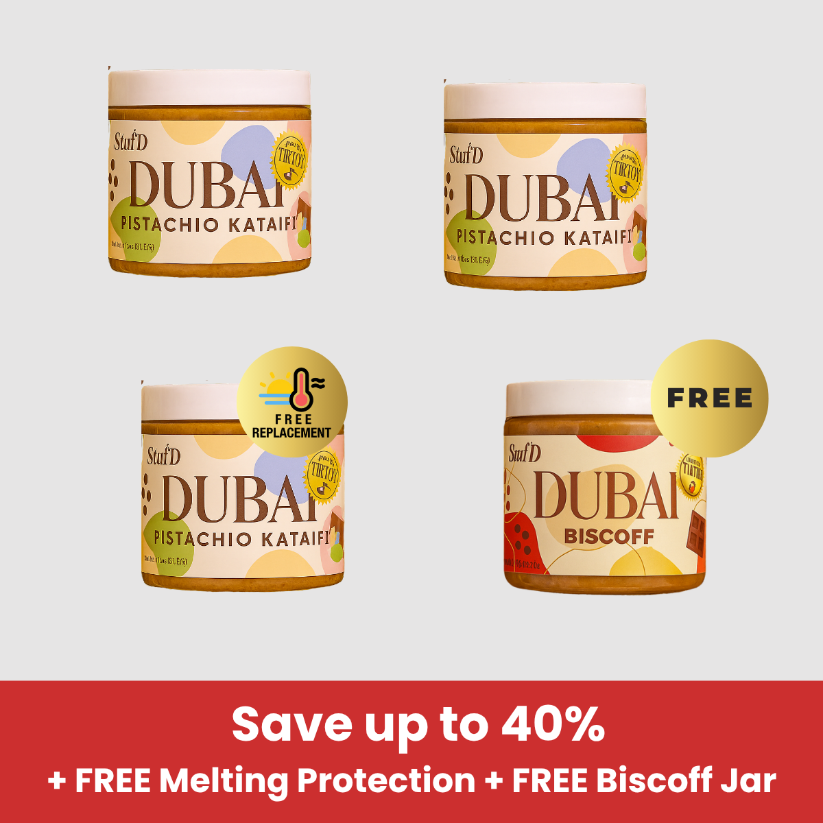 SUMMER SALE - DUBAI PISTACHIO CHOCOLATE JAR
