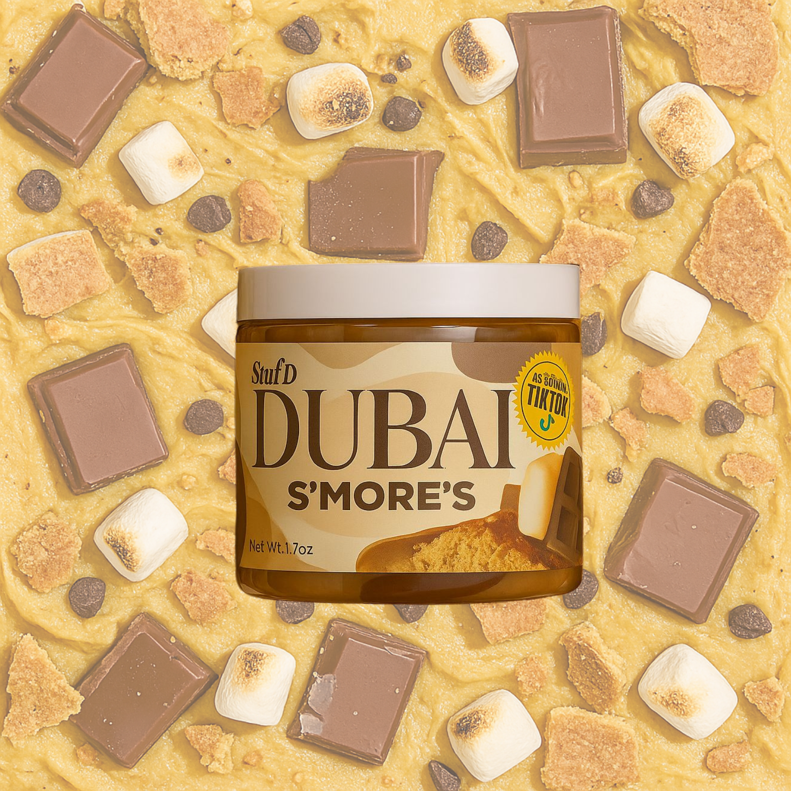 SUMMER SALE - DUBAI SMORES CHOCOLATE JAR